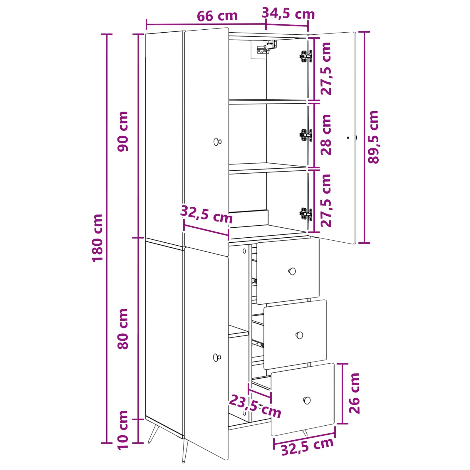 vidaXL Kastenset 2 pcs Zwart Bewerkt hout
