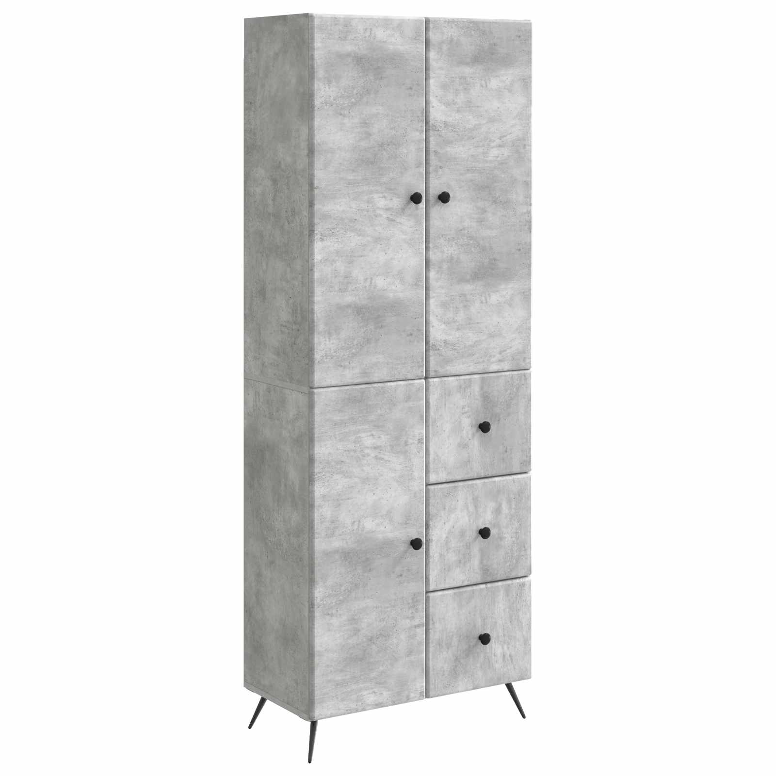 vidaXL Kastenset 2 pcs Zwart Bewerkt hout