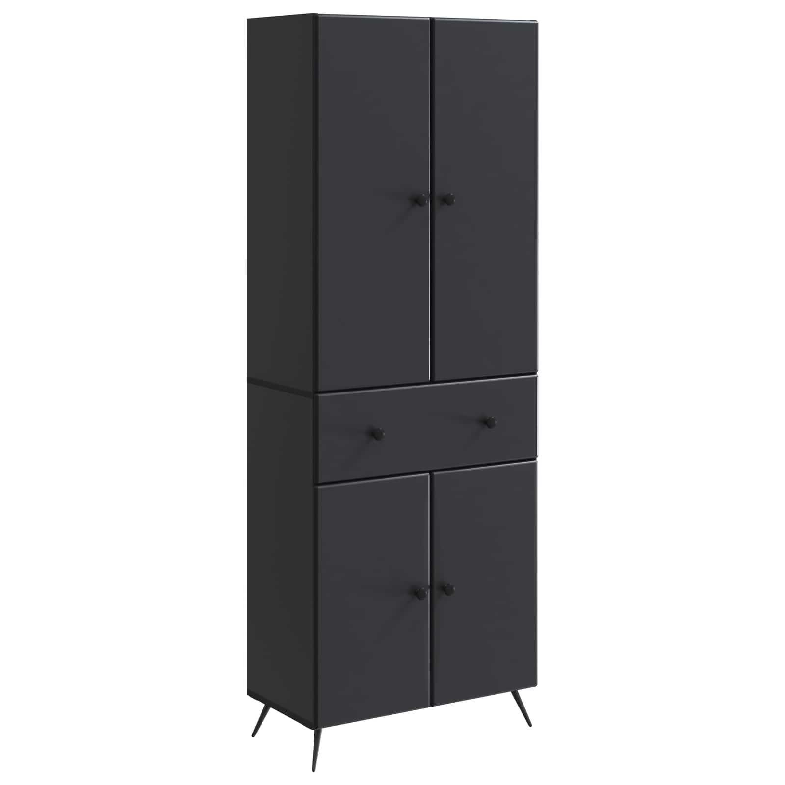vidaXL 2 pcs Zwart