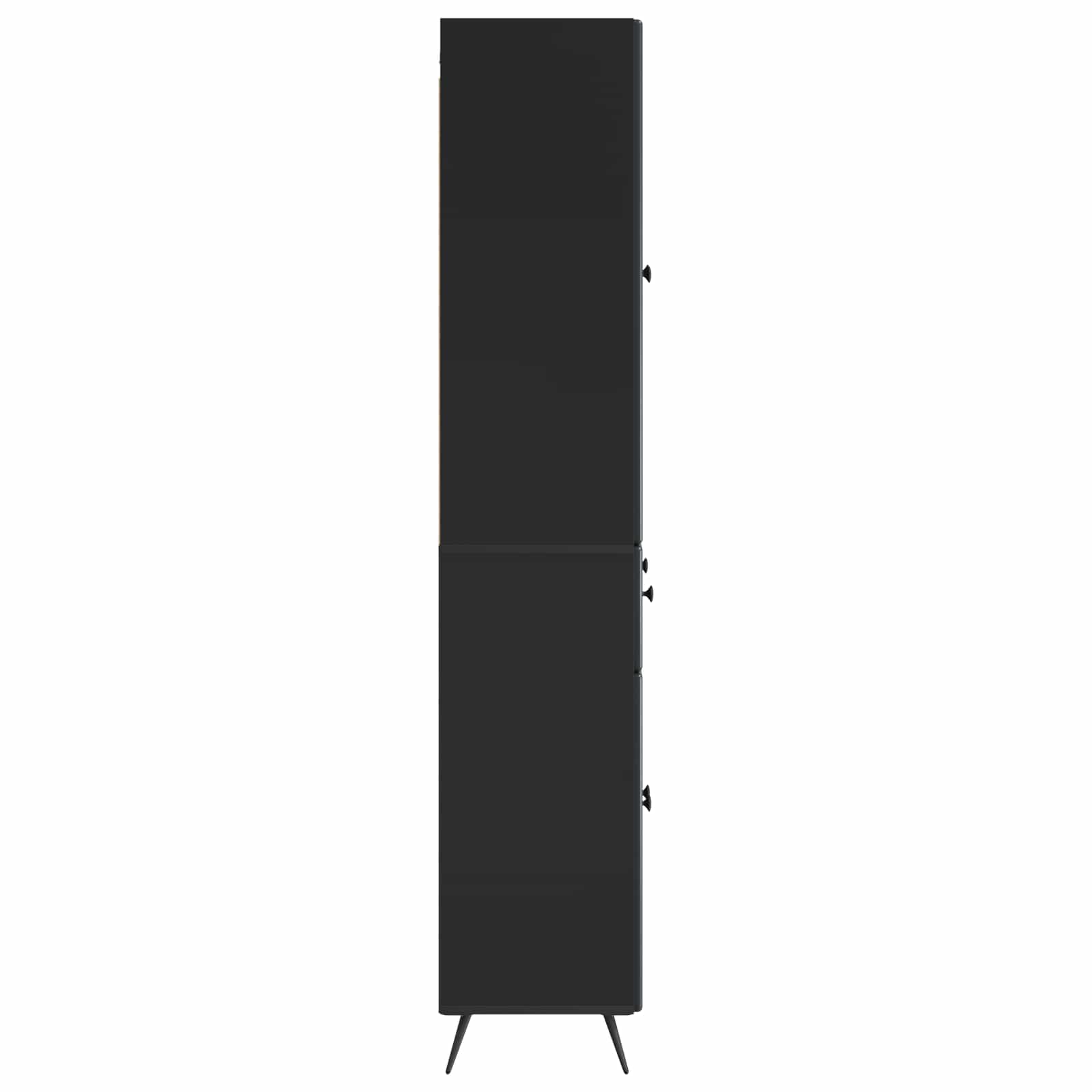 vidaXL 2 pcs Zwart