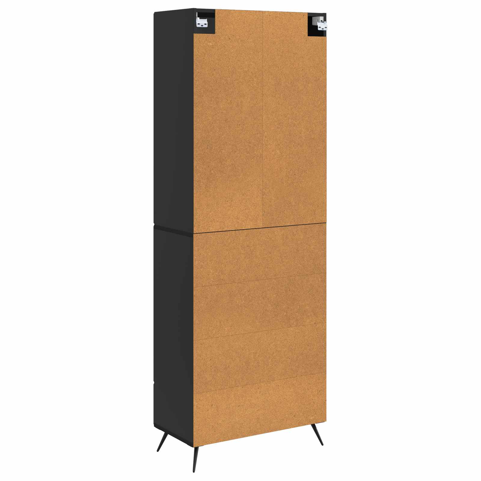 vidaXL 2 pcs Zwart