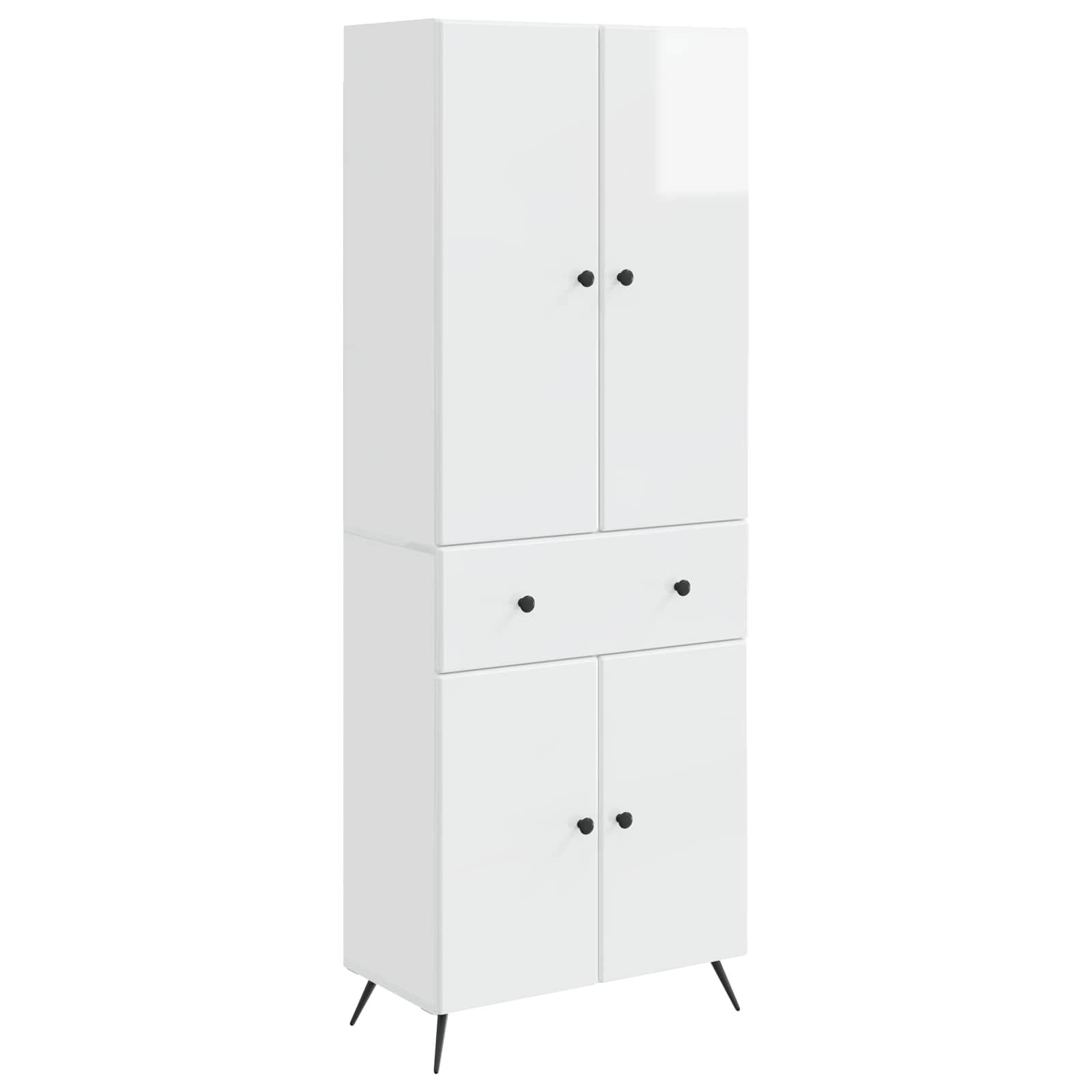 vidaXL 2 pcs Zwart