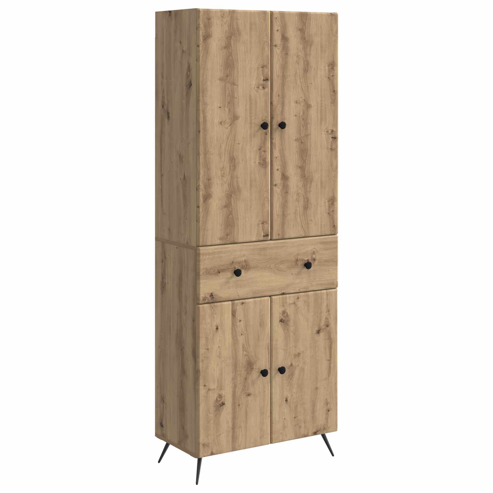 vidaXL 2 pcs Zwart