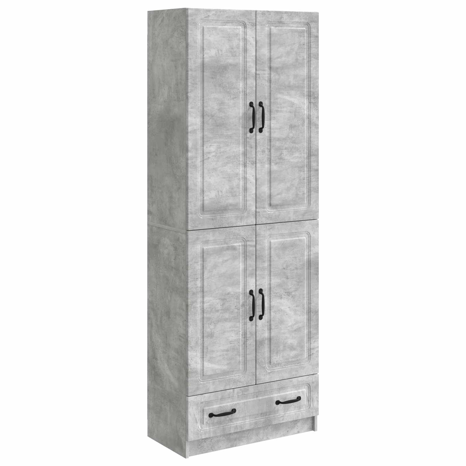 vidaXL Kastenset 2 pcs Zwart Bewerkt hout