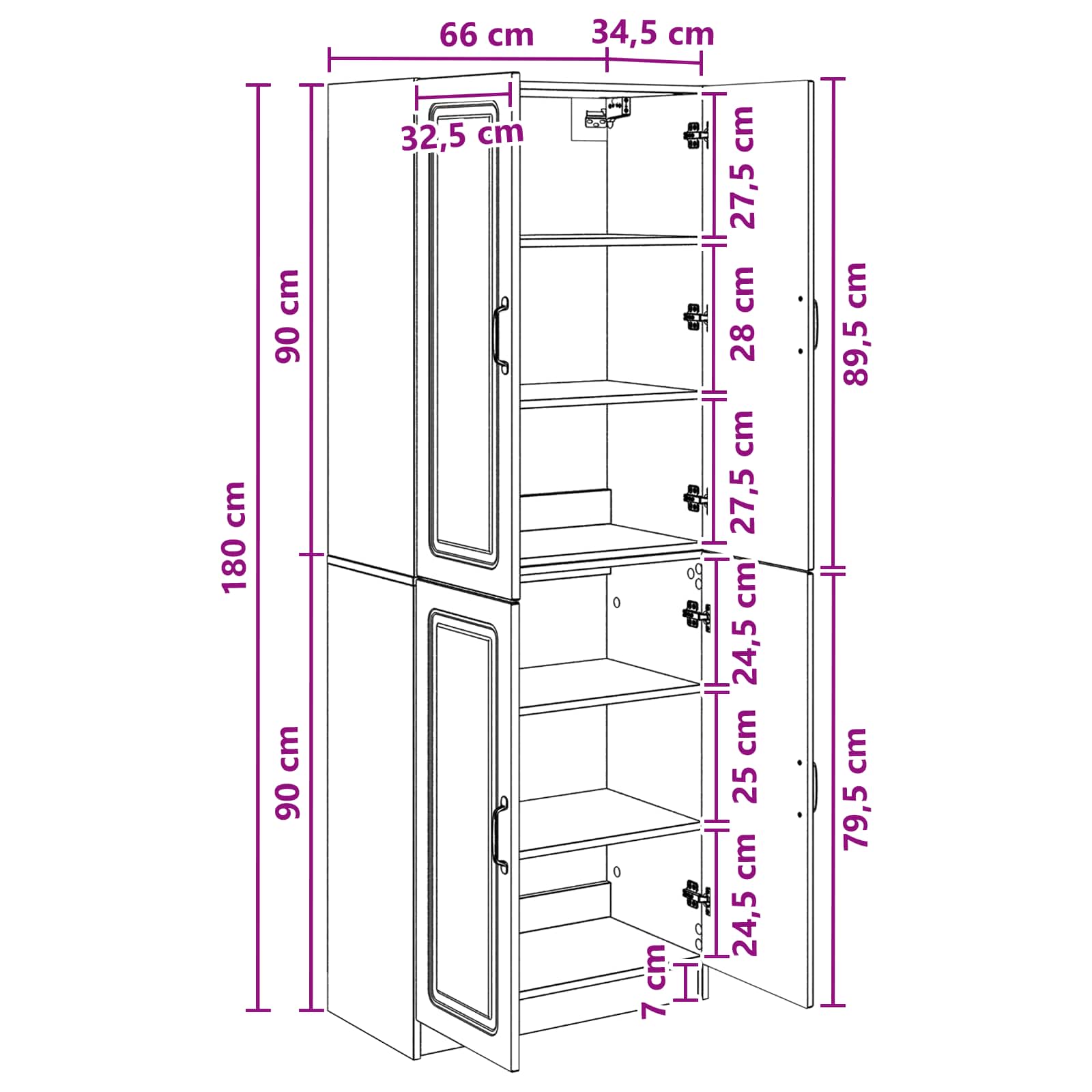 vidaXL Kastenset 2 pcs Zwart Bewerkt hout