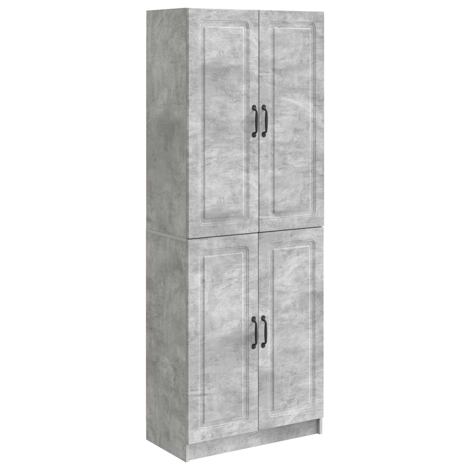 vidaXL Kastenset 2 pcs Zwart Bewerkt hout