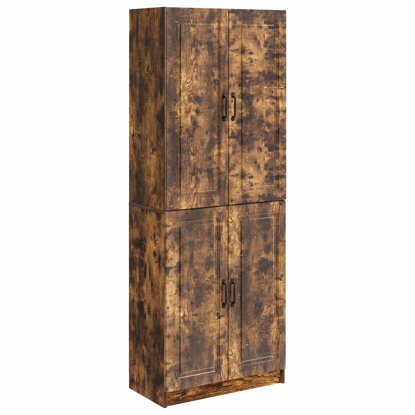 vidaXL Kastenset 2 pcs Zwart Bewerkt hout