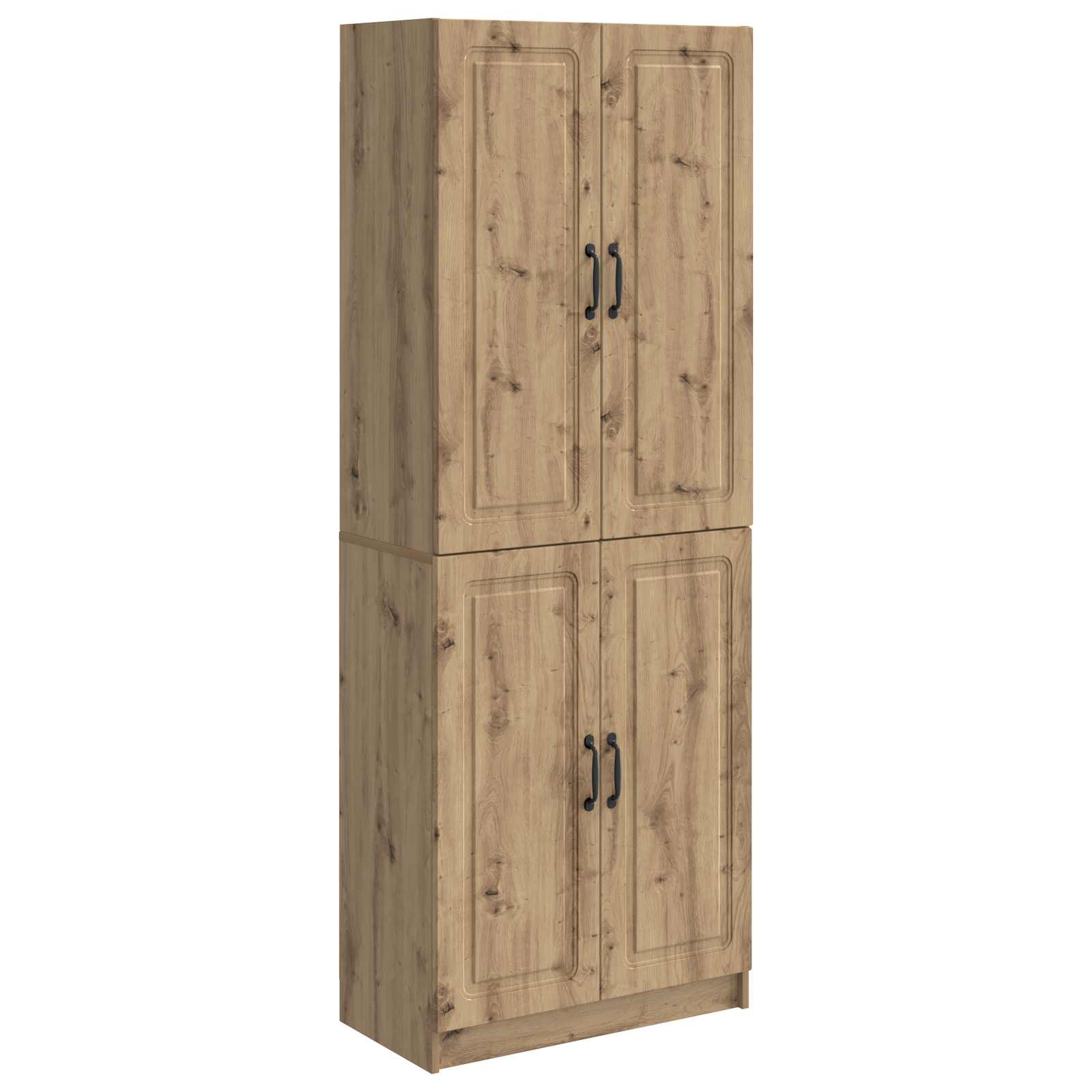 vidaXL Kastenset 2 pcs Zwart Bewerkt hout