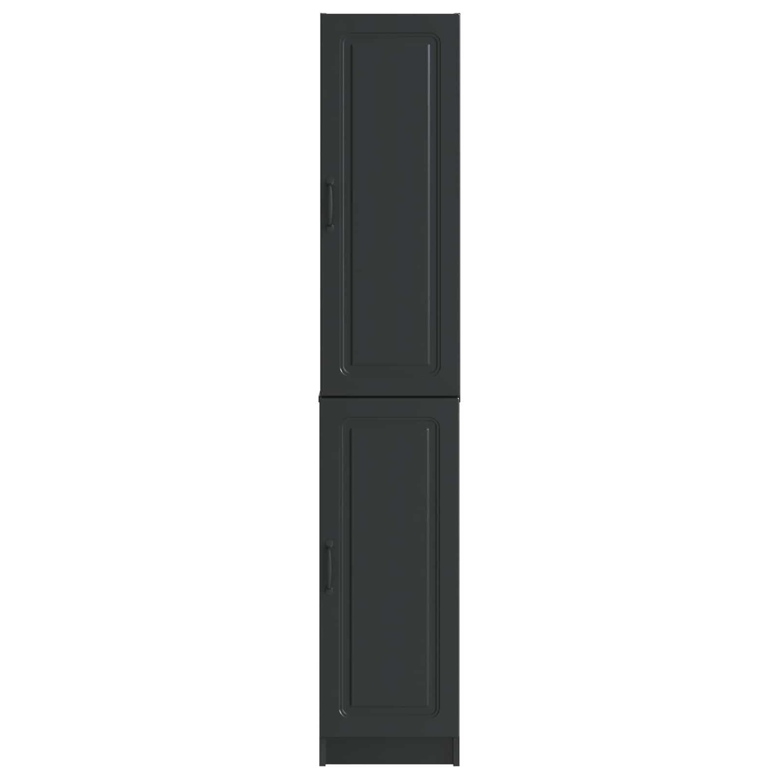 vidaXL Kastenset 2 pcs Zwart Bewerkt hout