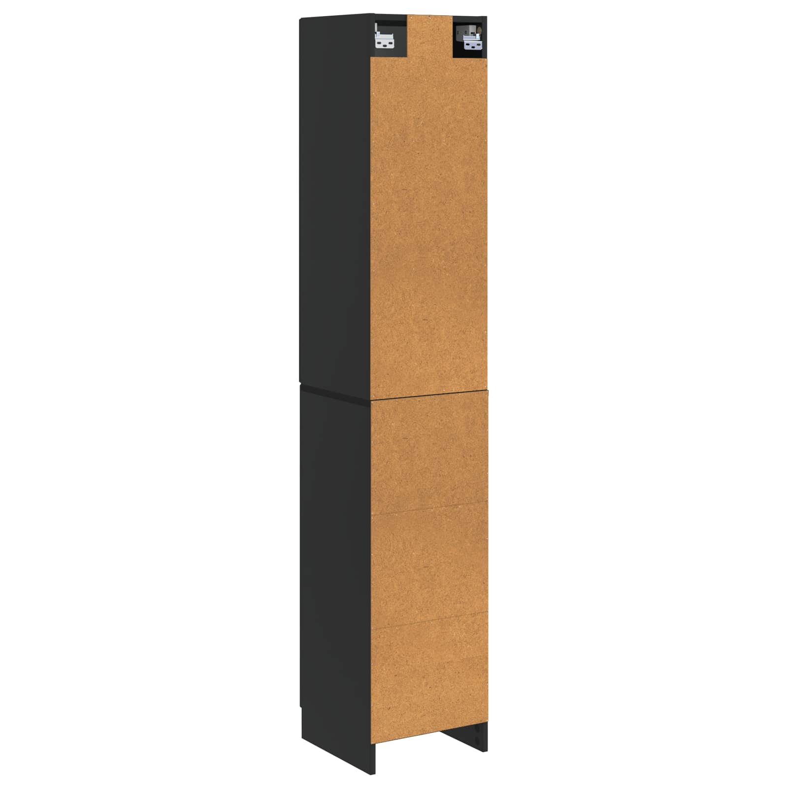 vidaXL Kastenset 2 pcs Zwart Bewerkt hout