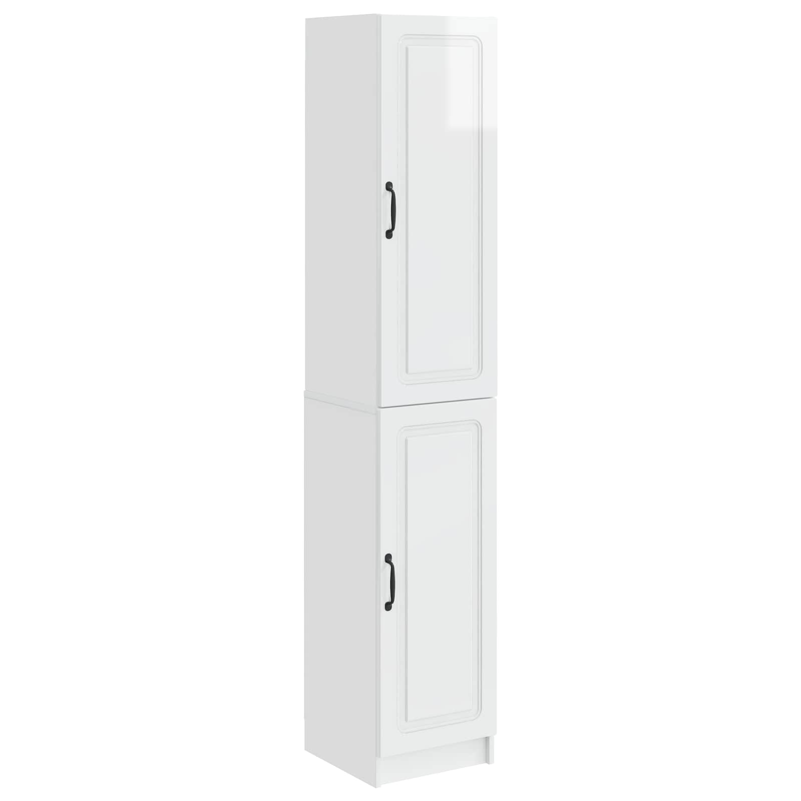 vidaXL Kastenset 2 pcs Zwart Bewerkt hout