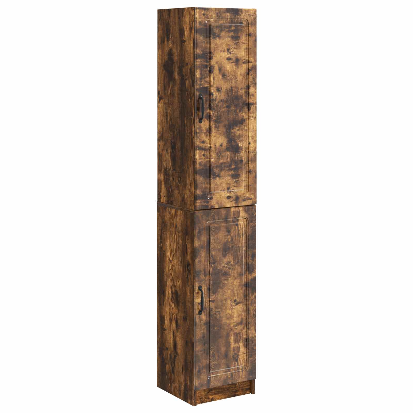 vidaXL Kastenset 2 pcs Zwart Bewerkt hout