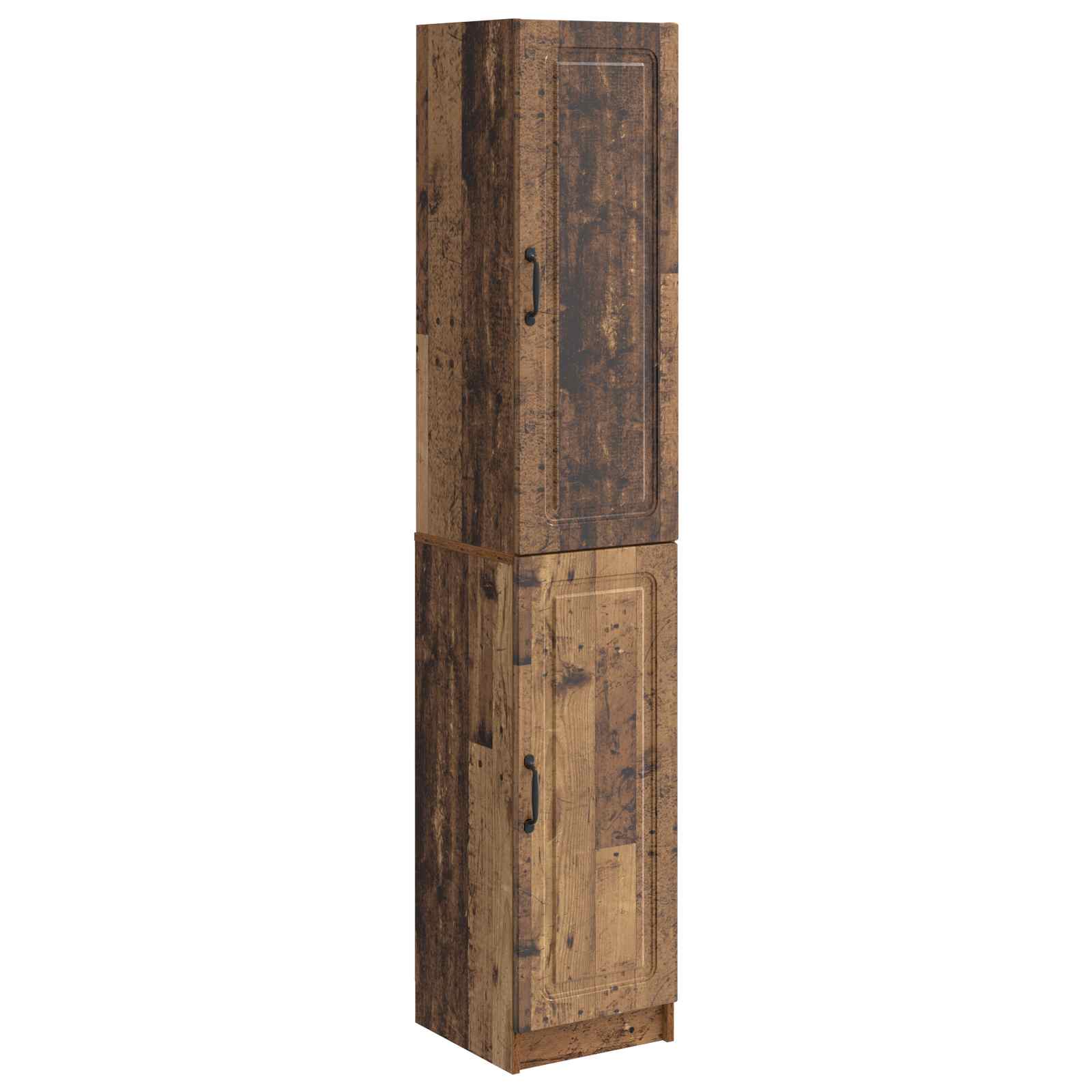 vidaXL Kastenset 2 pcs Zwart Bewerkt hout