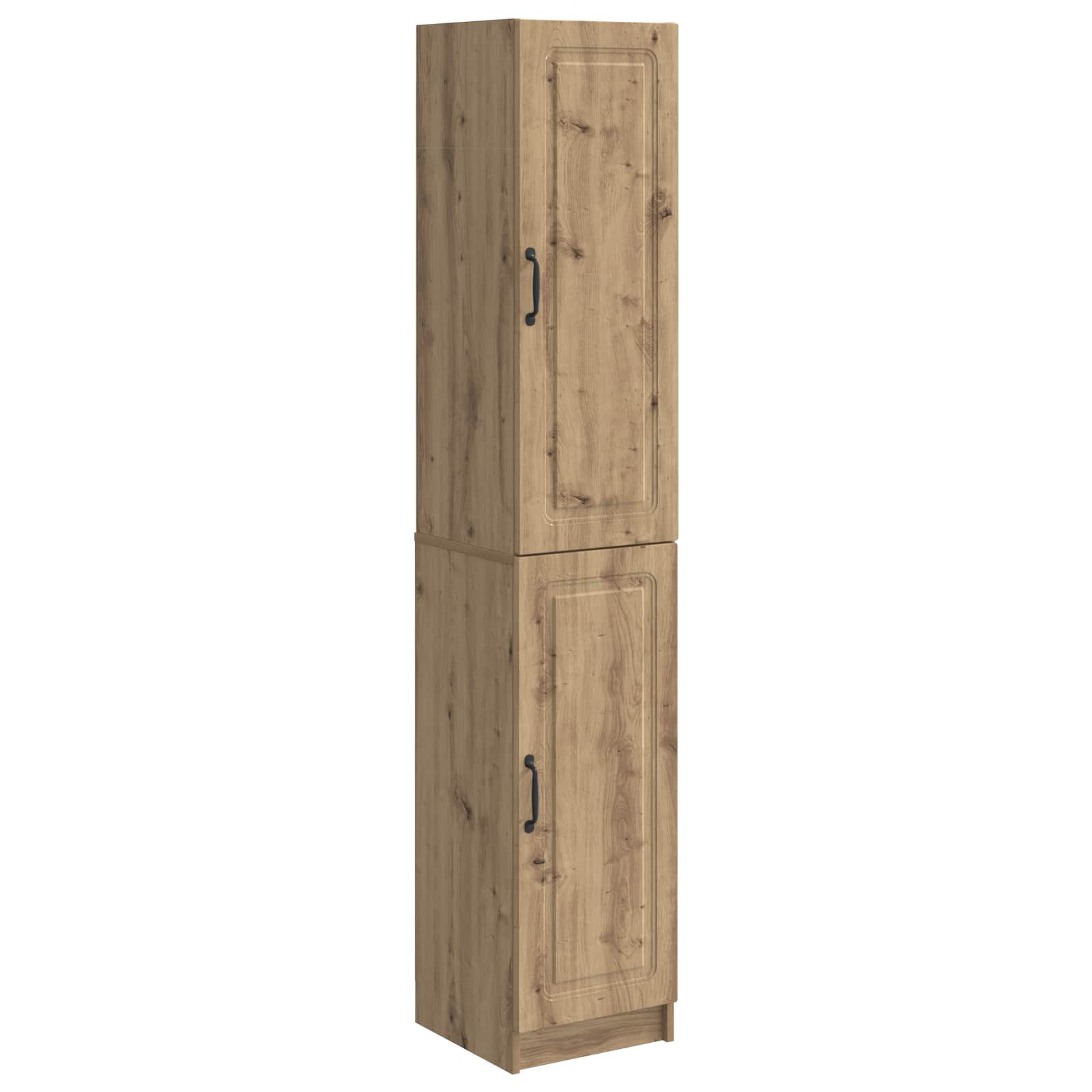 vidaXL Kastenset 2 pcs Zwart Bewerkt hout
