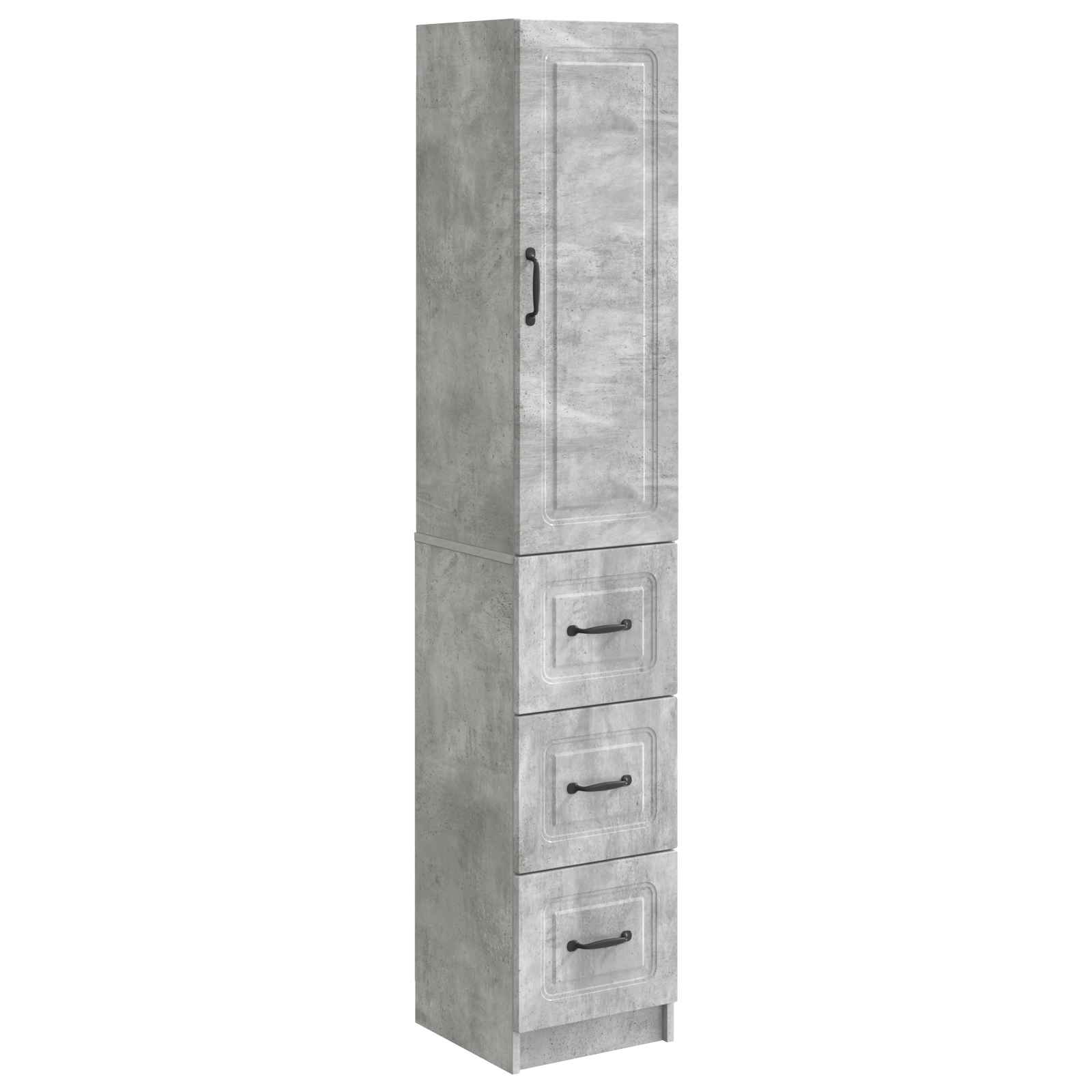 vidaXL Kastenset 2 pcs Zwart 33 x 34,5 x 87 cm Bewerkt hout