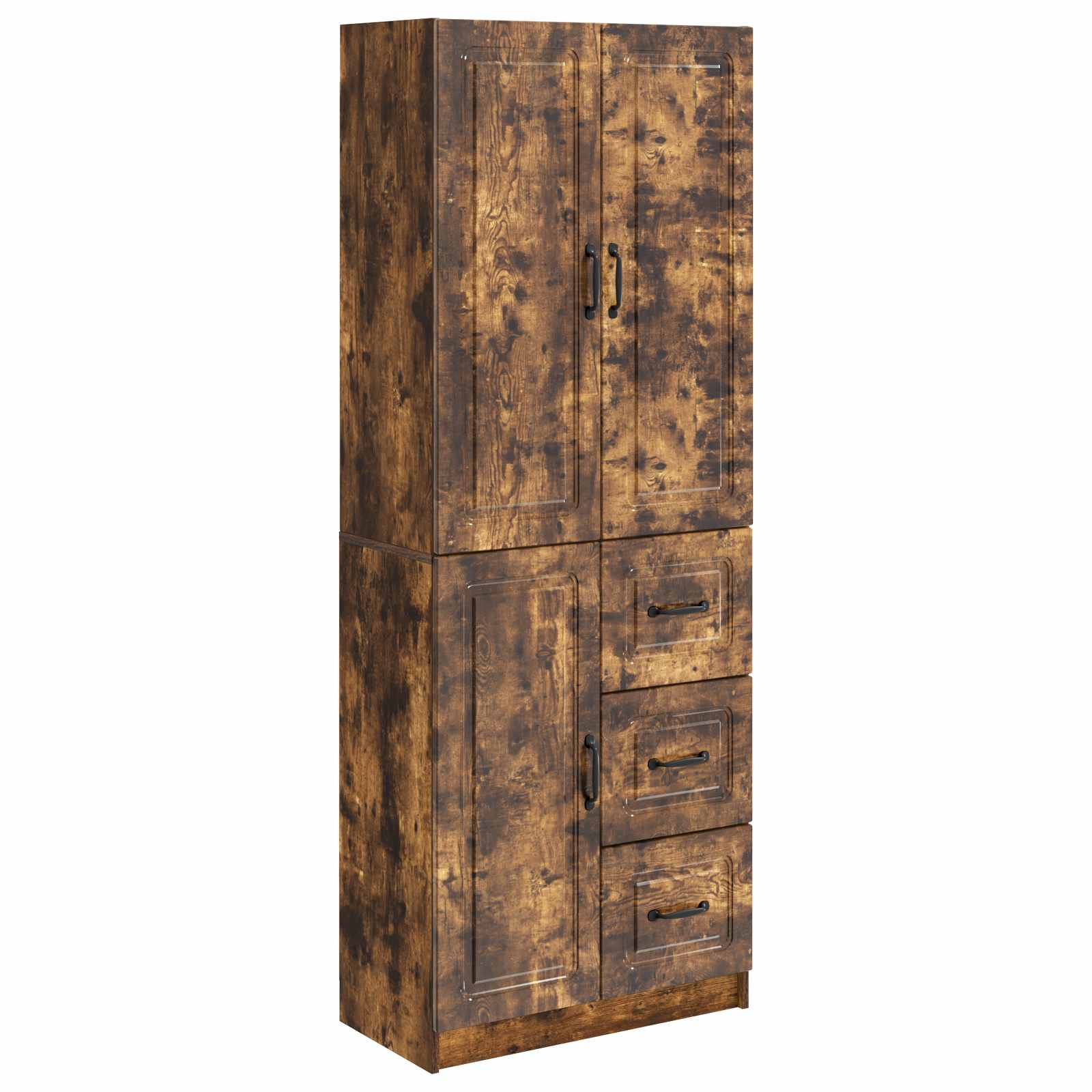 vidaXL Kastenset 2 pcs Sonoma Eiken Bewerkt hout