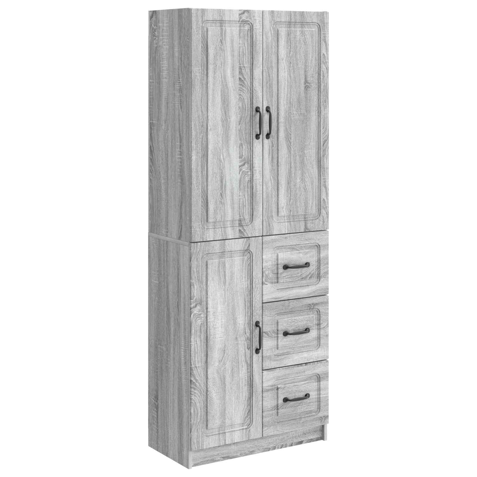 vidaXL Kastenset 2 pcs Sonoma Eiken Bewerkt hout