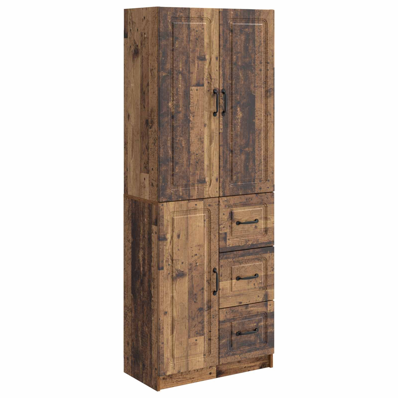 vidaXL Kastenset 2 pcs Sonoma Eiken Bewerkt hout