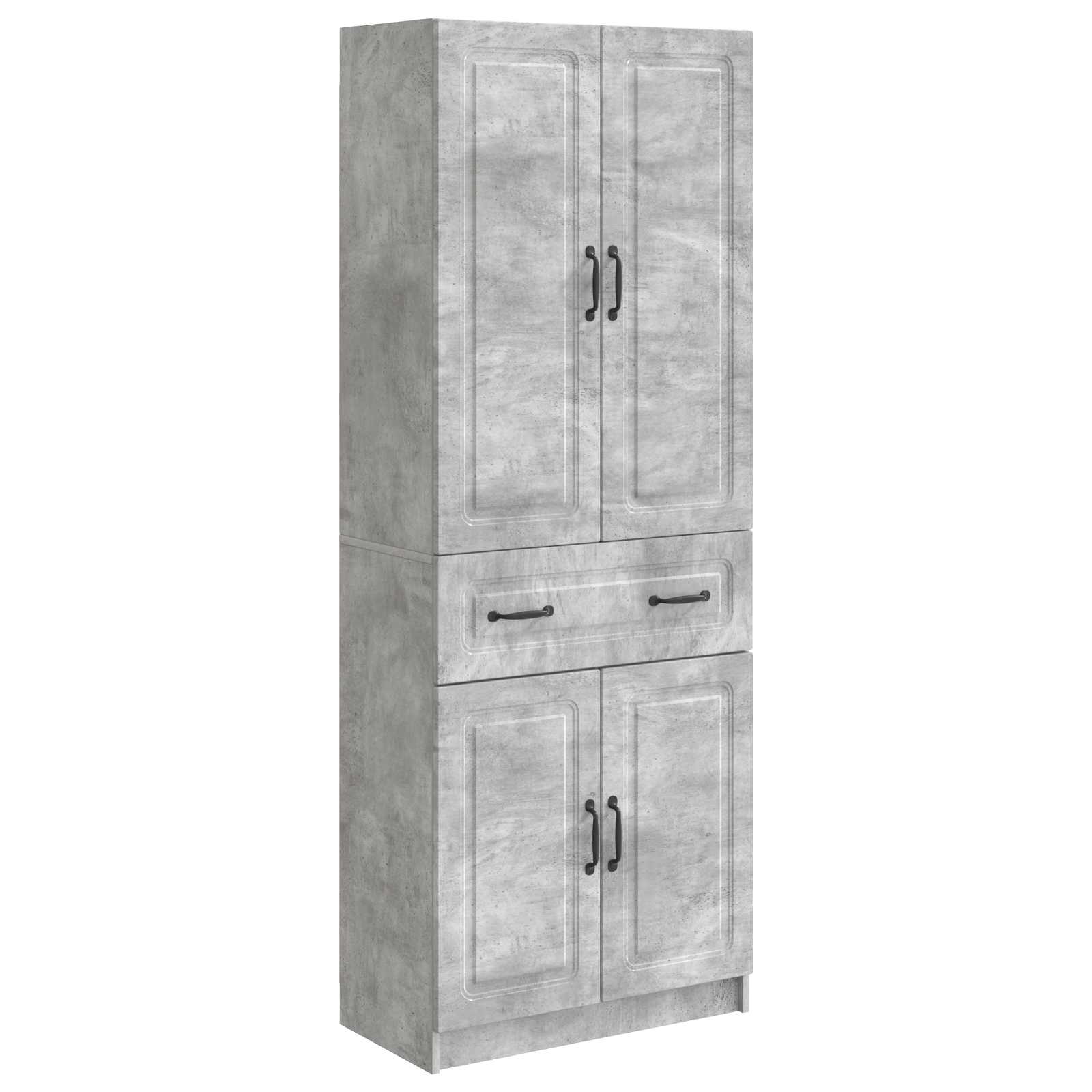 vidaXL Kastenset 2 pcs Zwart Bewerkt hout
