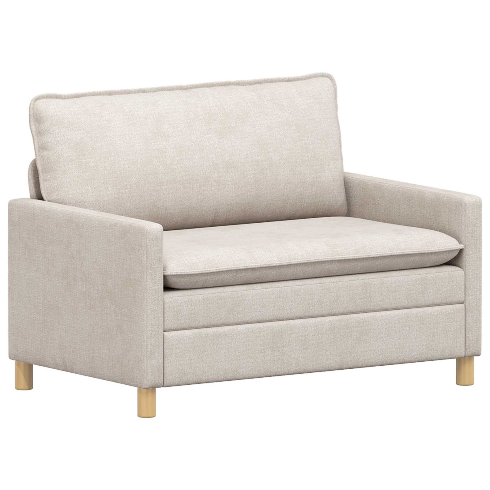 vidaXL Bankstel 2 pcs Crèmekleurig Polyester