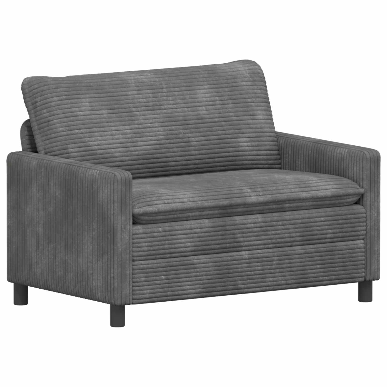 vidaXL Bankstel 2 pcs Donkergrijs Polyester
