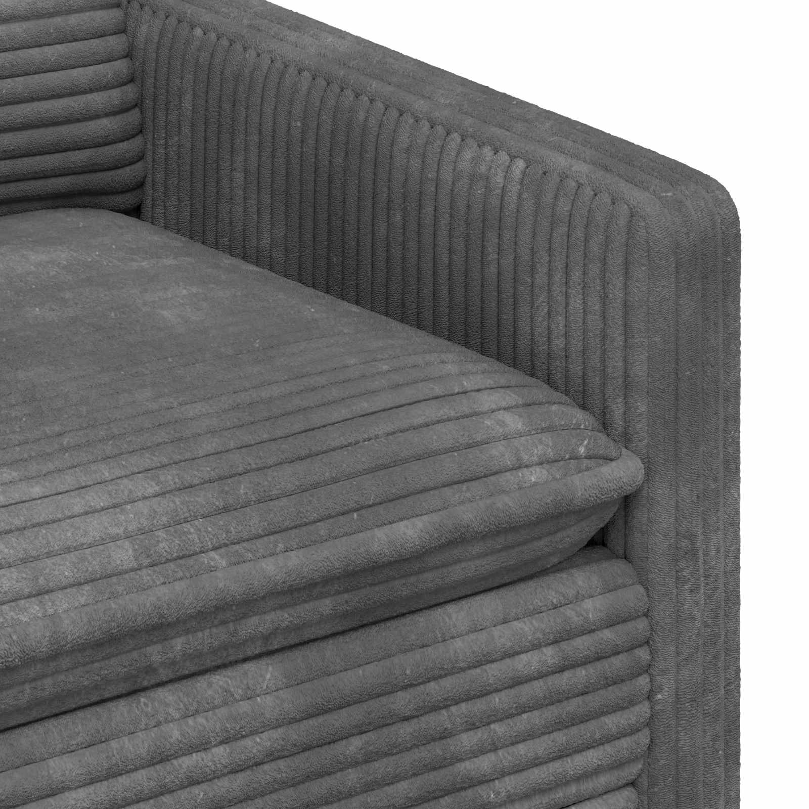 vidaXL Bankstel 2 pcs Donkergrijs Polyester