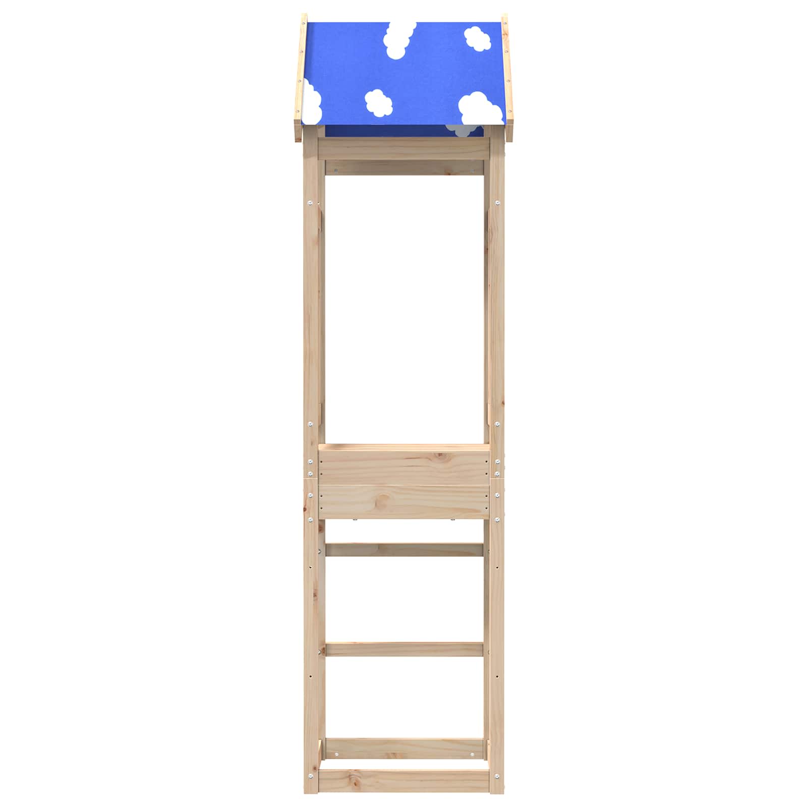 vidaXL Speeltoren Bruin 52,5 x 46,5 x 208 cm Massief grenenhout