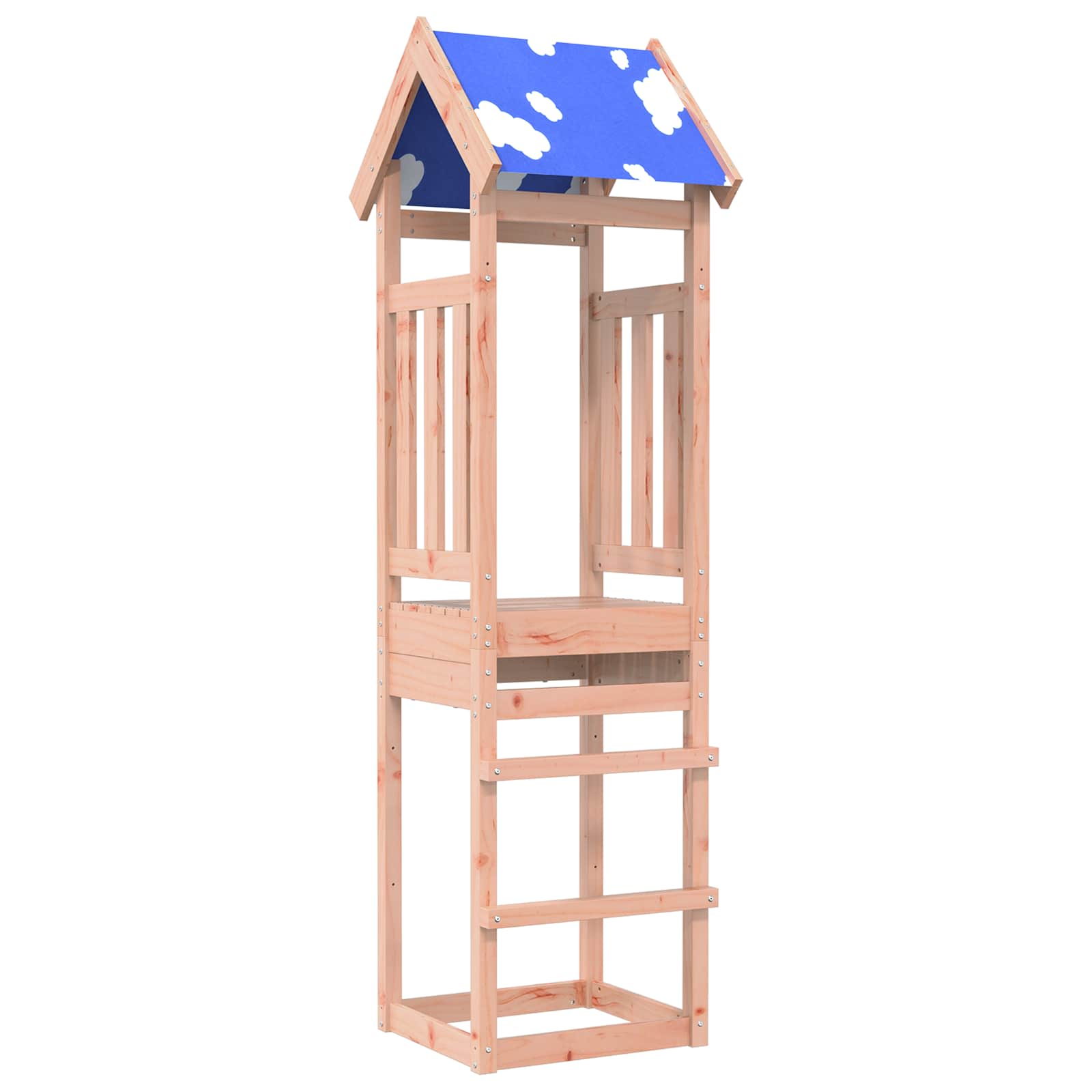 vidaXL Speeltoren Bruin 52,5 x 46,5 x 208 cm Massief grenenhout