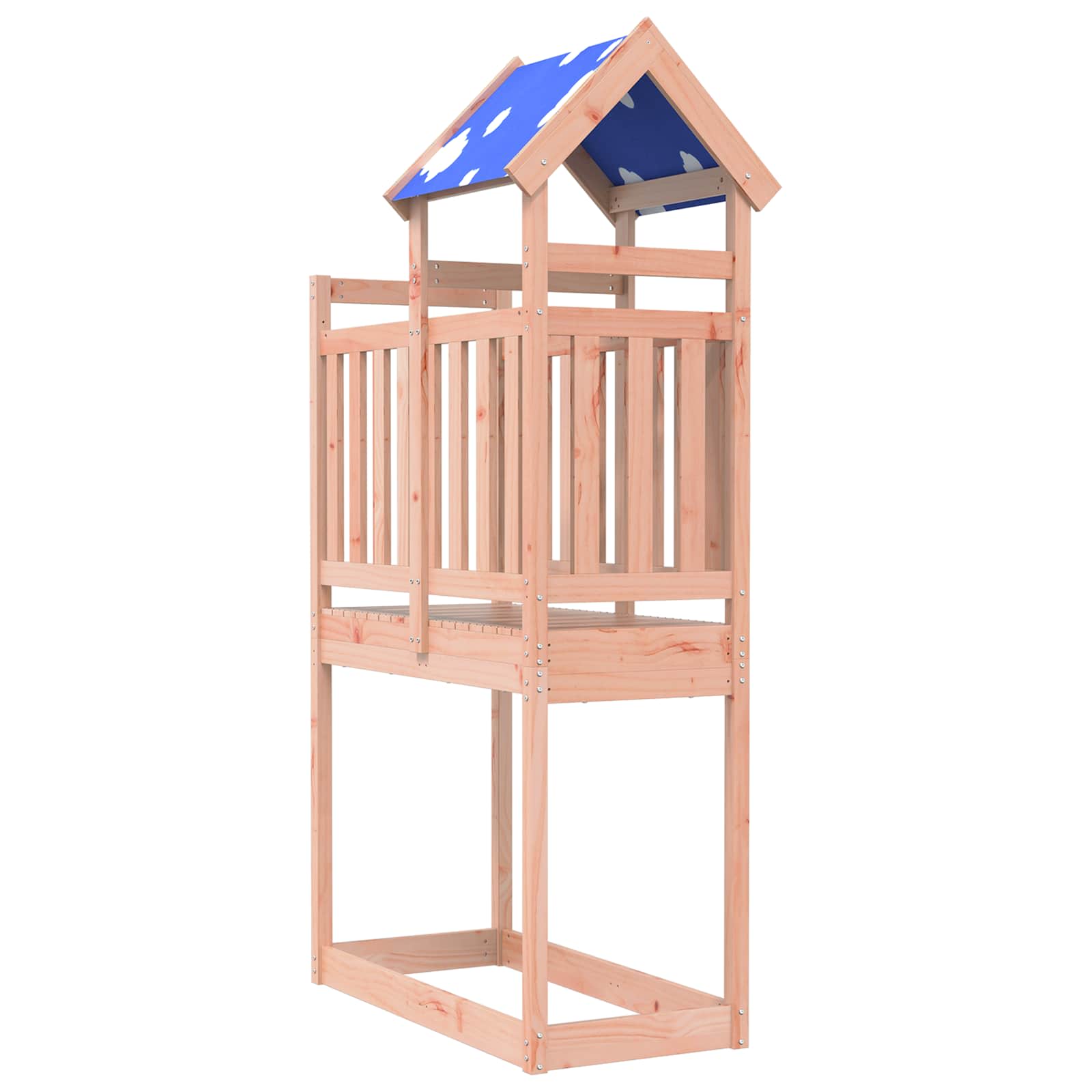 vidaXL Speeltoren Bruin 52,5 x 110,5 x 215 cm Massief grenenhout
