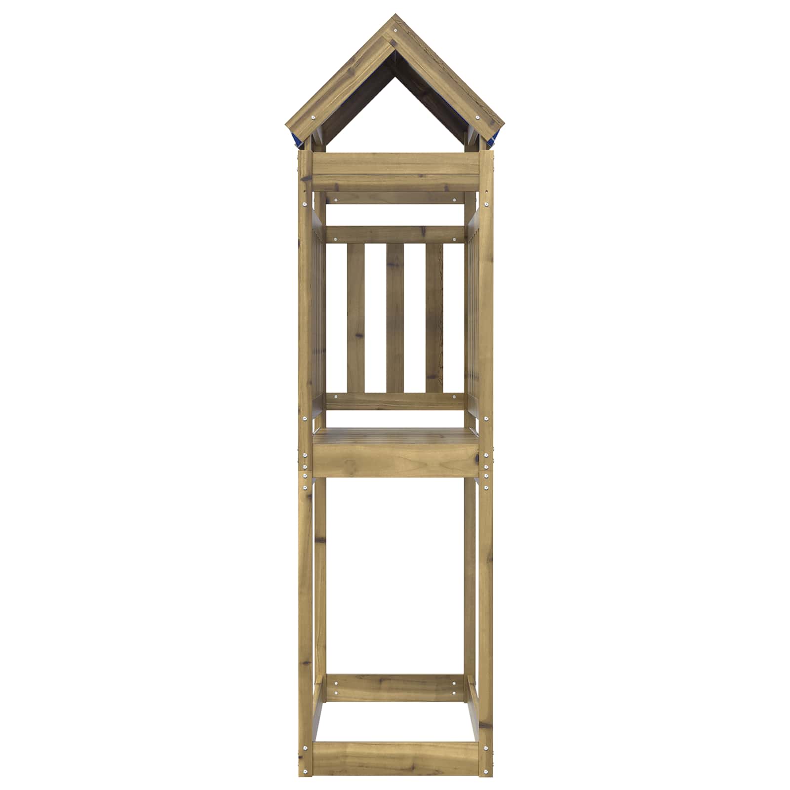 vidaXL Speeltoren Bruin 52,5 x 110,5 x 215 cm Massief grenenhout