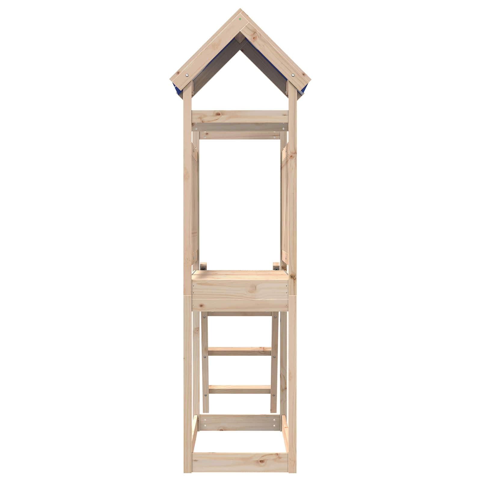 vidaXL Speeltoren Bruin 52,5 x 110,5 x 215 cm Massief grenenhout