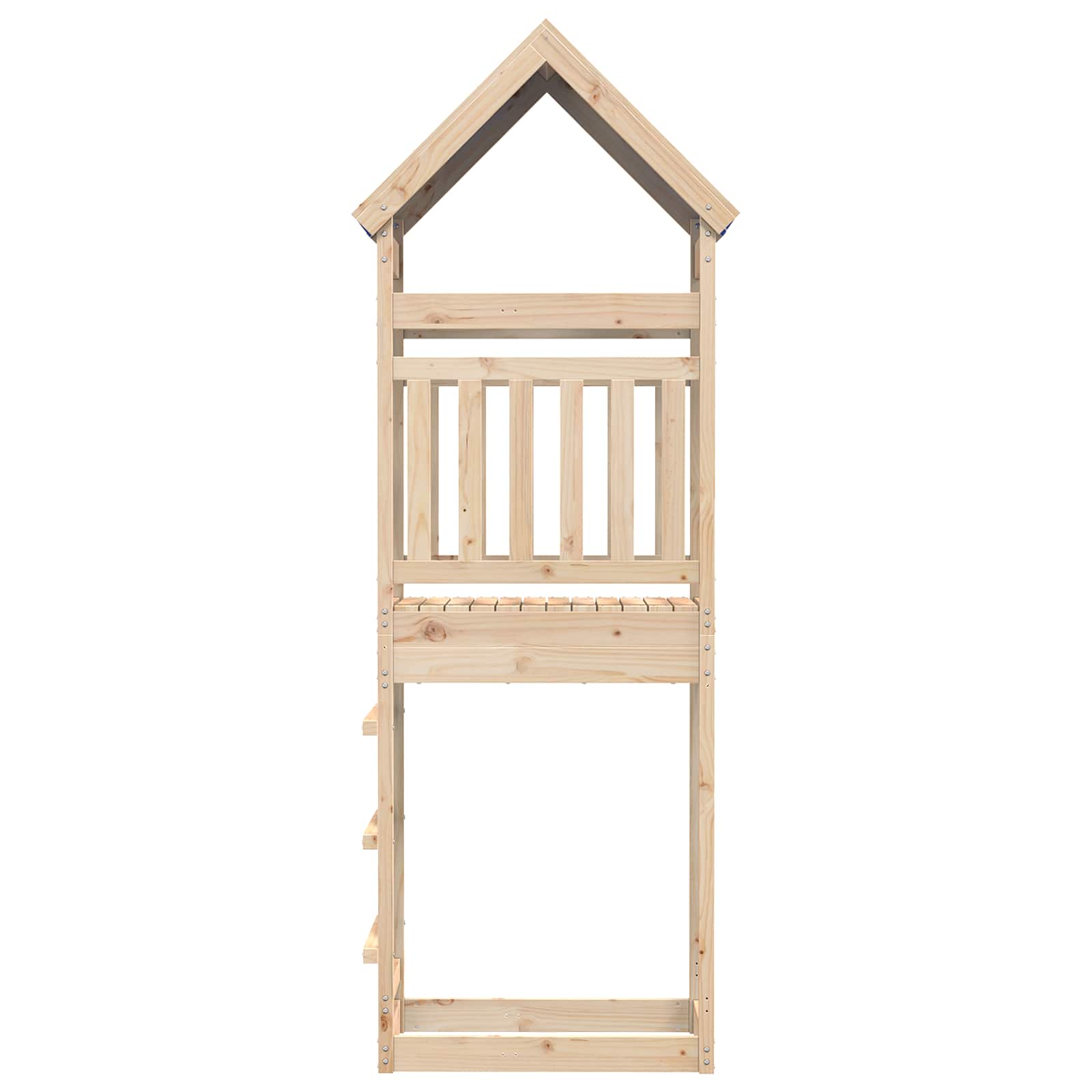 vidaXL Speeltoren Bruin 52,5 x 85 x 265 cm Massief grenenhout