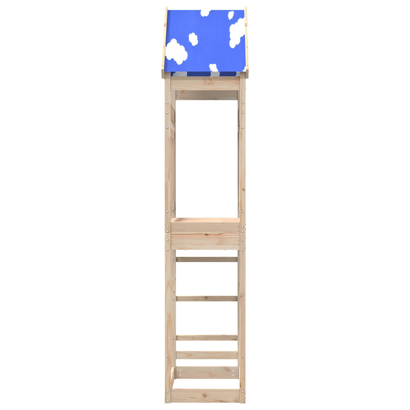 vidaXL Speeltoren Bruin 52,5 x 85 x 265 cm Massief grenenhout