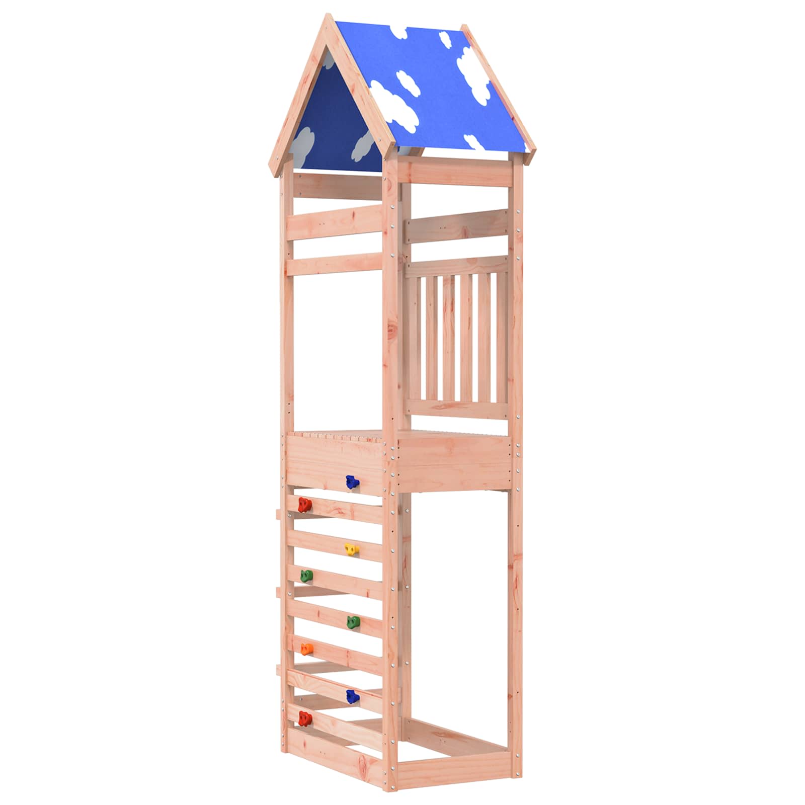 vidaXL Speeltoren Bruin 52,5 x 85 x 265 cm Massief grenenhout