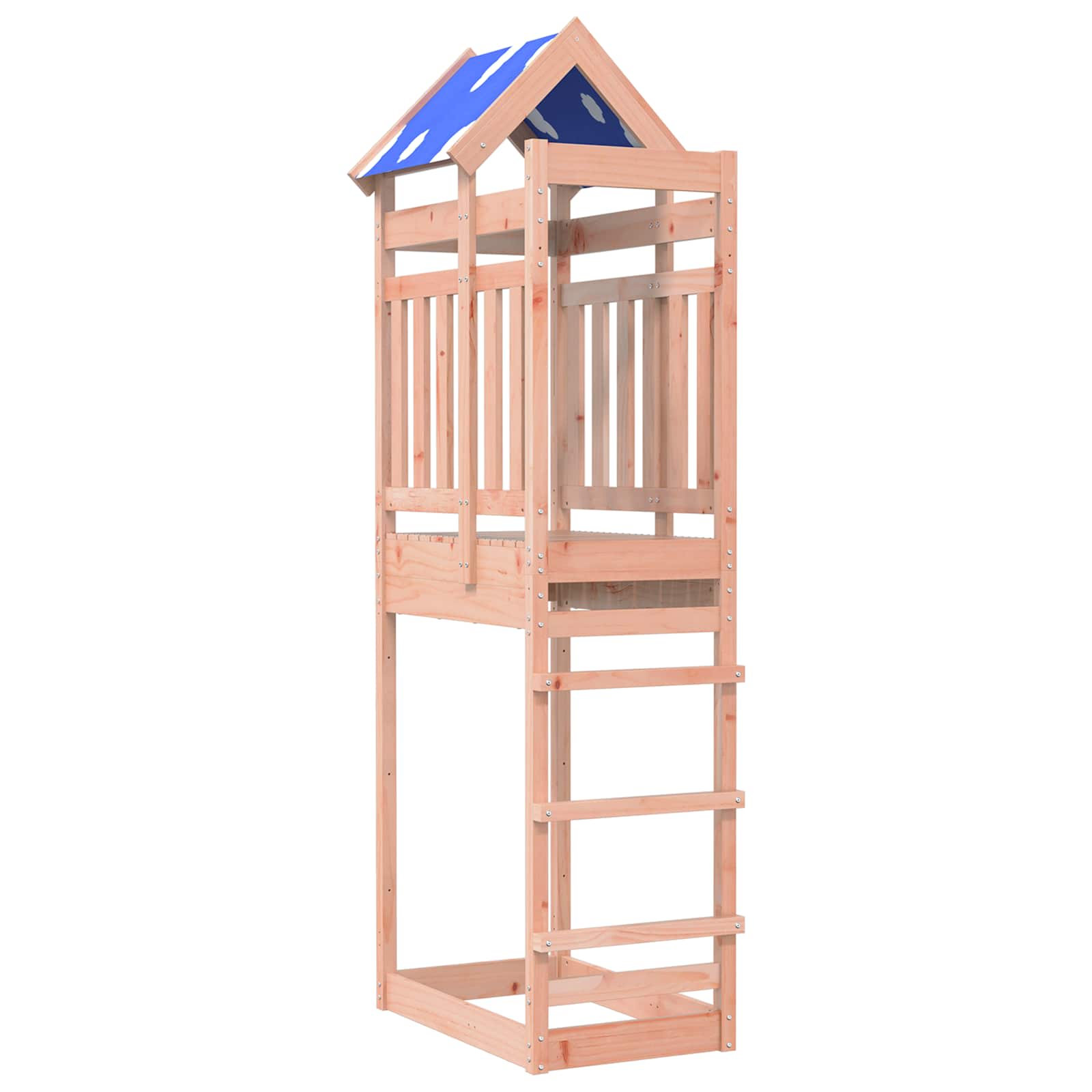 vidaXL Speeltoren Bruin 52,5 x 85 x 239 cm Massief grenenhout