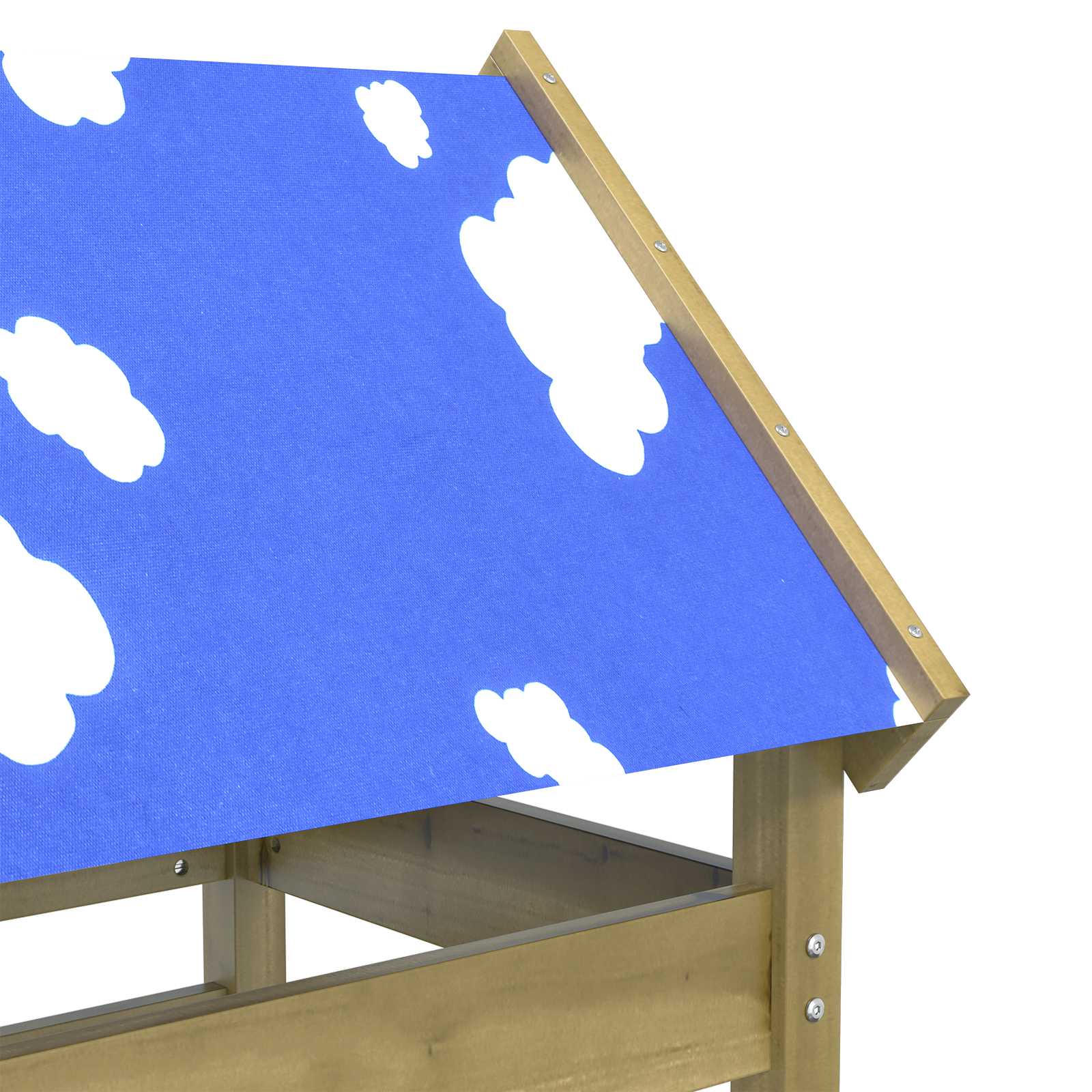 vidaXL Speeltoren Bruin 52,5 x 85 x 239 cm Massief grenenhout