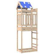vidaXL Speeltoren Bruin 85 x 52,5 x 239 cm Massief grenenhout