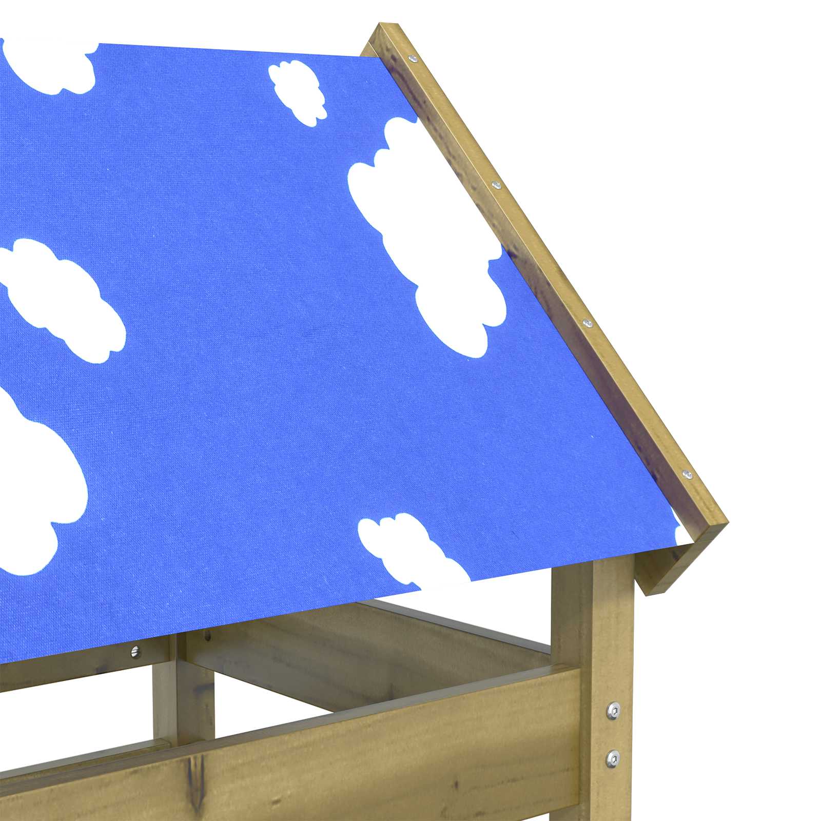 vidaXL Speeltoren Bruin 85 x 52,5 x 239 cm Massief grenenhout