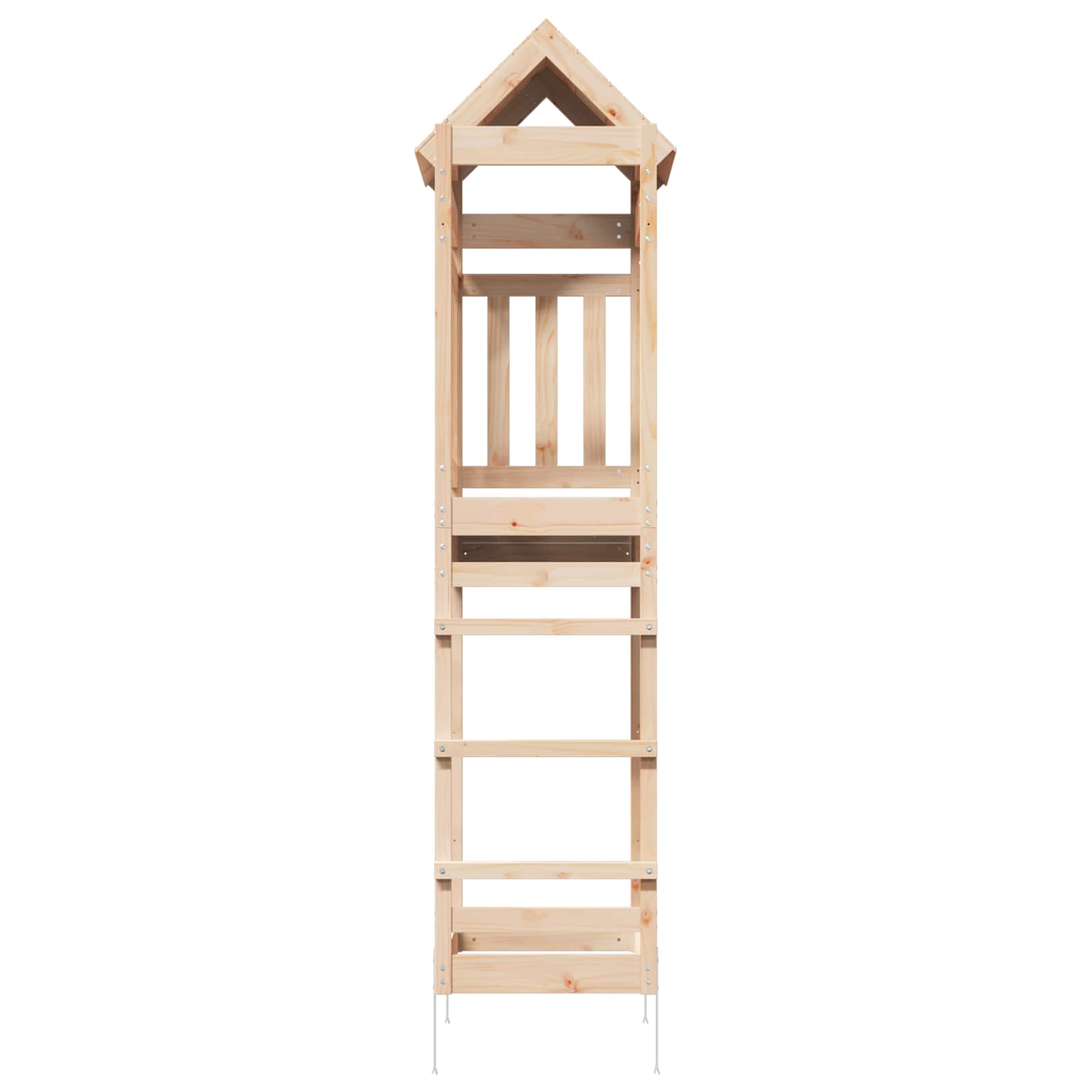 vidaXL Speeltoren Bruin 52,5 x 85 x 238 cm Massief grenenhout
