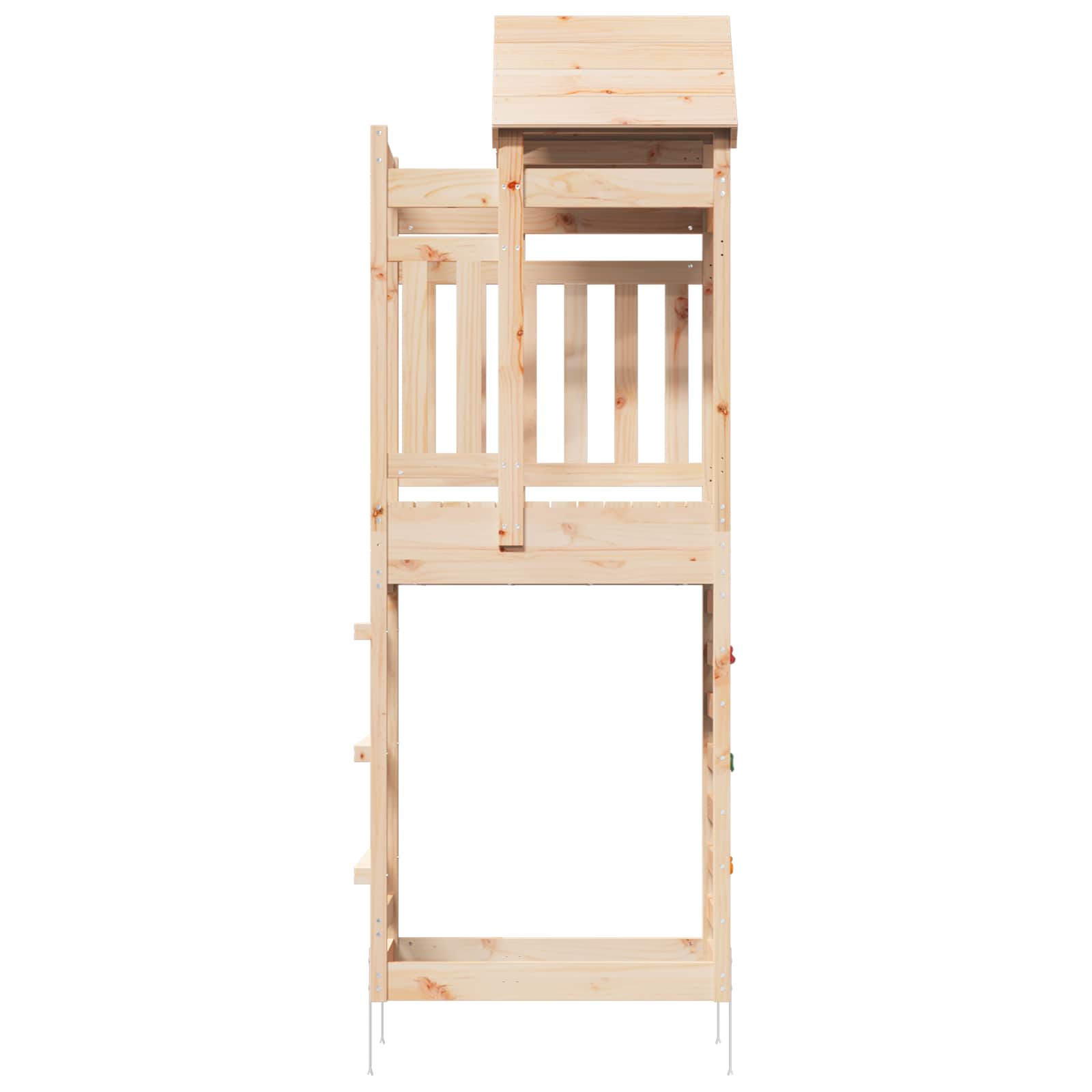 vidaXL Speeltoren Bruin 52,5 x 85 x 238 cm Massief grenenhout