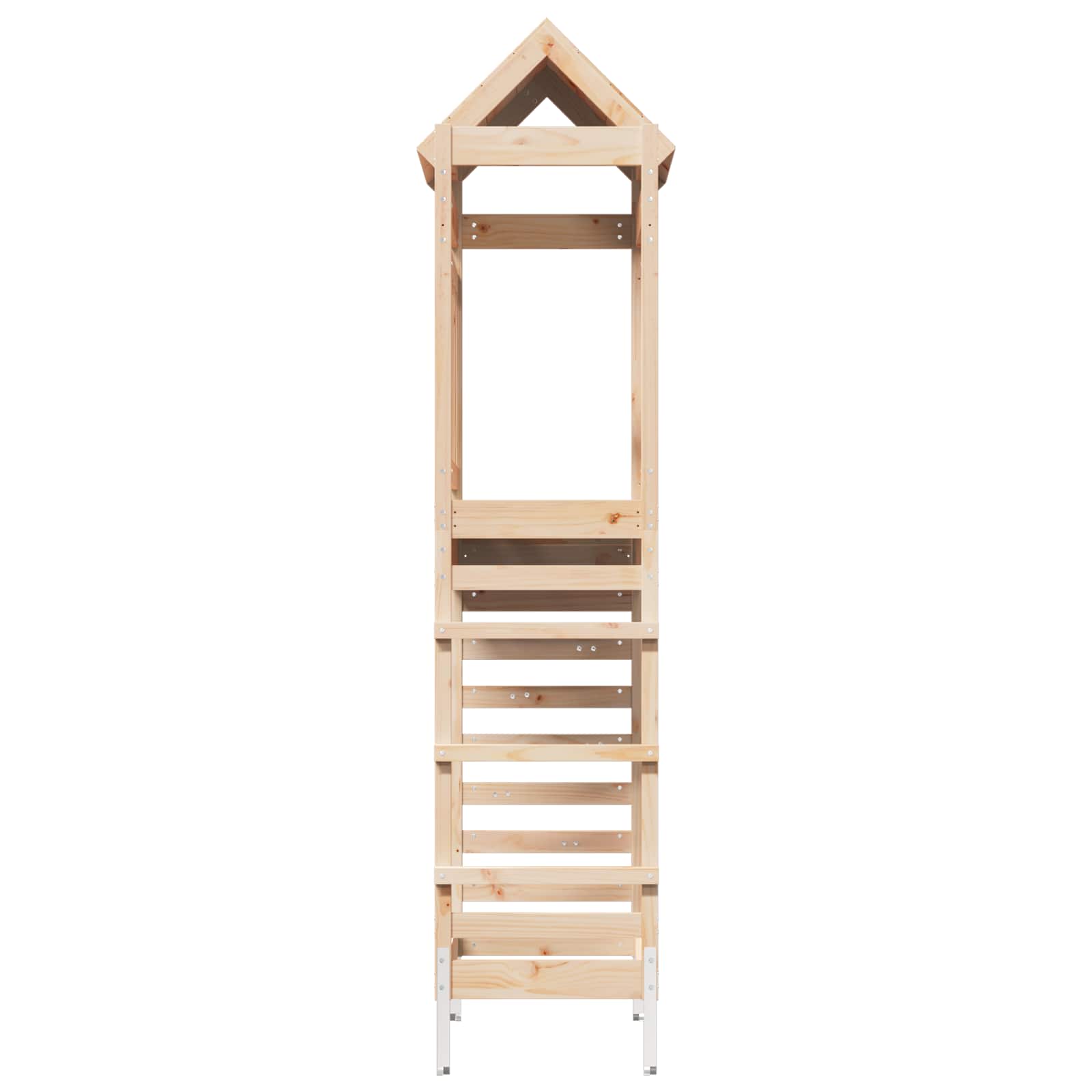 vidaXL Speeltoren Bruin 52,5 x 85 x 238 cm Massief grenenhout