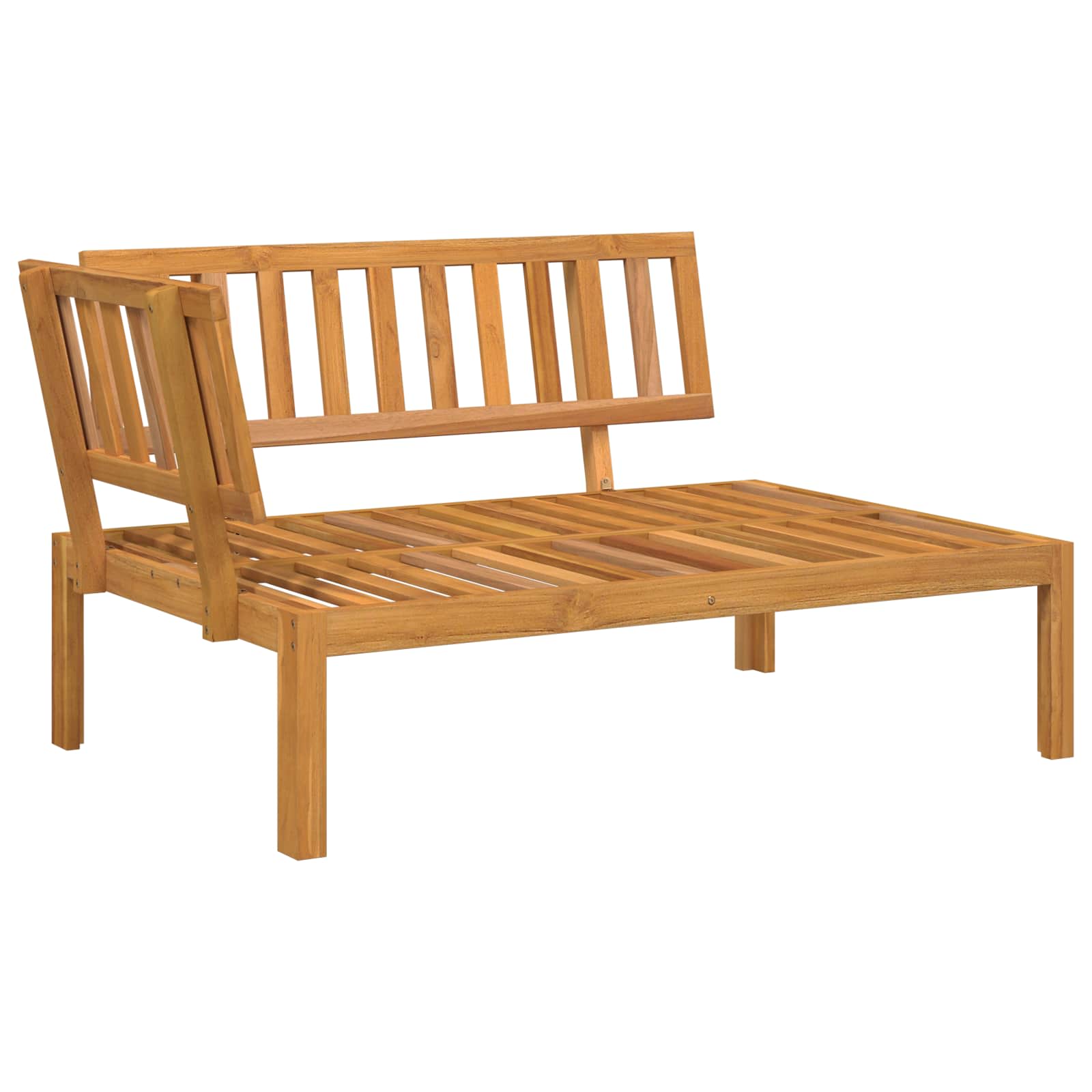 vidaXL Bankstel Effen Antraciet 131,5 x 92 x 69 cm Massief Acaciahout