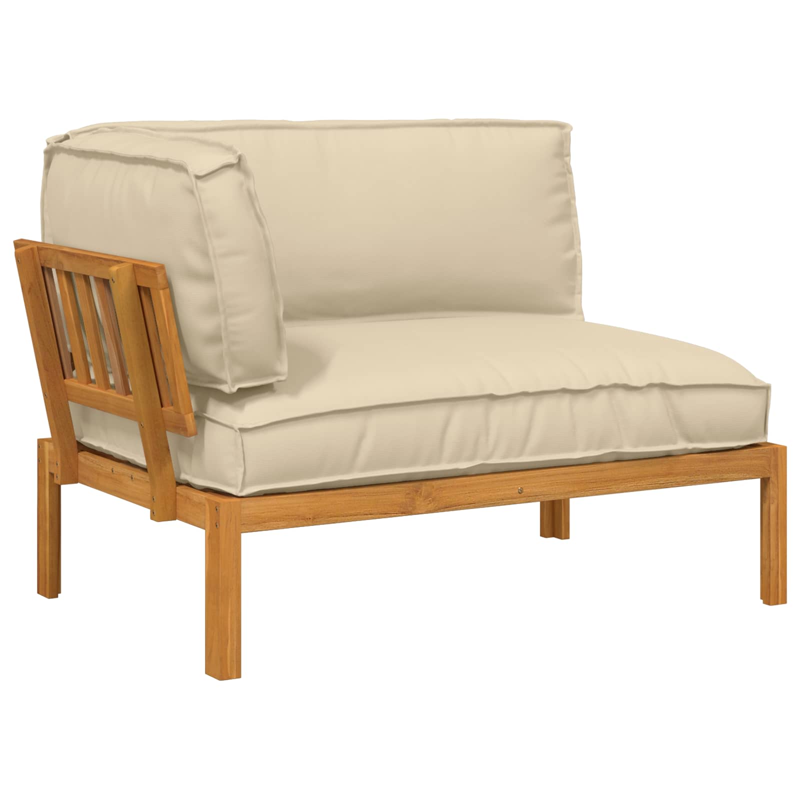 vidaXL Bankstel Effen Antraciet 131,5 x 92 x 69 cm Massief Acaciahout