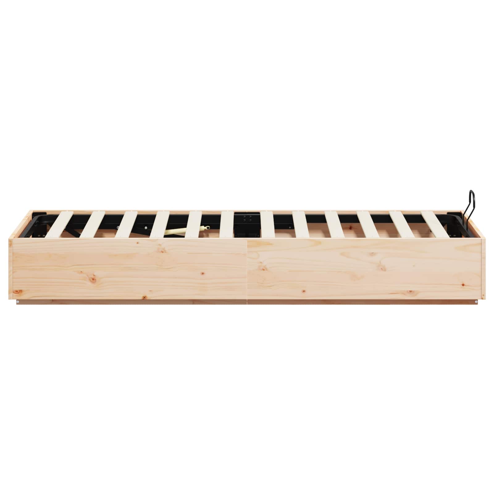 vidaXL Ottoman Bedframe Naturel 80 x 200 cm Massief grenenhout