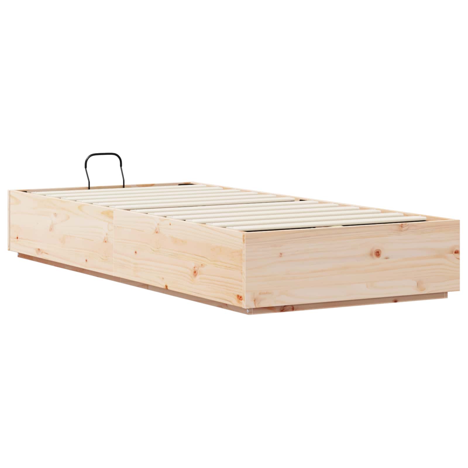vidaXL Ottoman Bedframe Naturel 80 x 200 cm Massief grenenhout