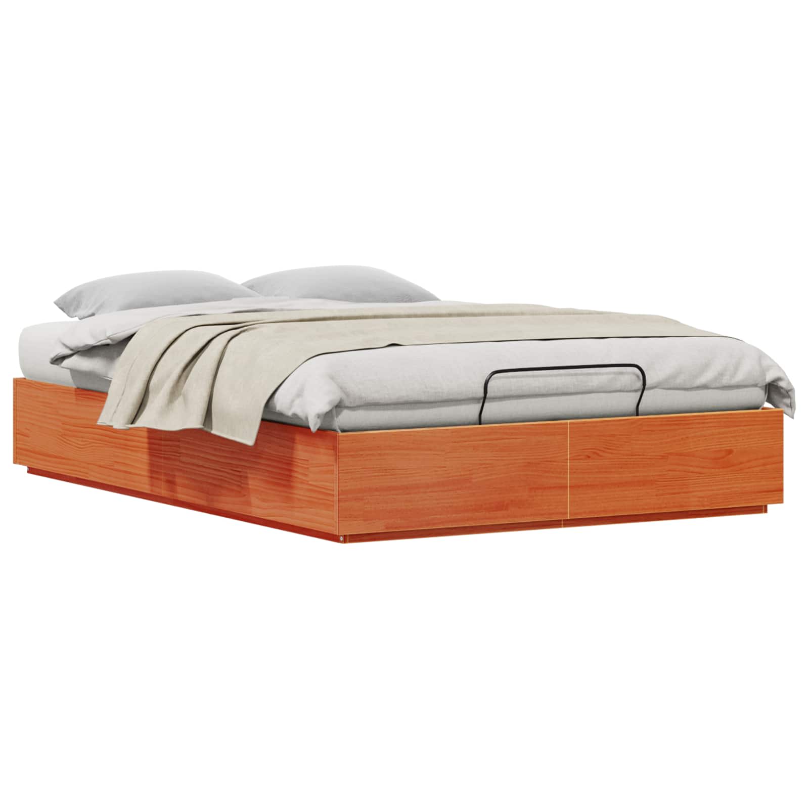 vidaXL Ottoman Bedframe Naturel 80 x 200 cm Massief grenenhout