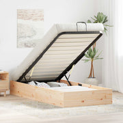 vidaXL Ottoman Bedframe met Opslag 2 pcs Naturel 70 x 190 cm