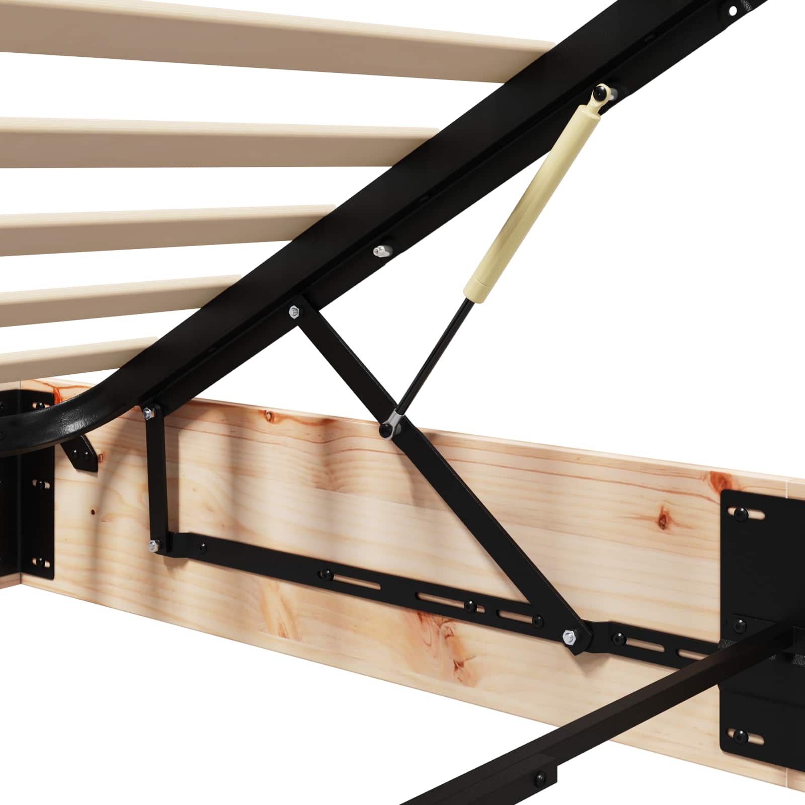 vidaXL Ottoman Bedframe met Opslag 2 pcs Naturel 70 x 190 cm