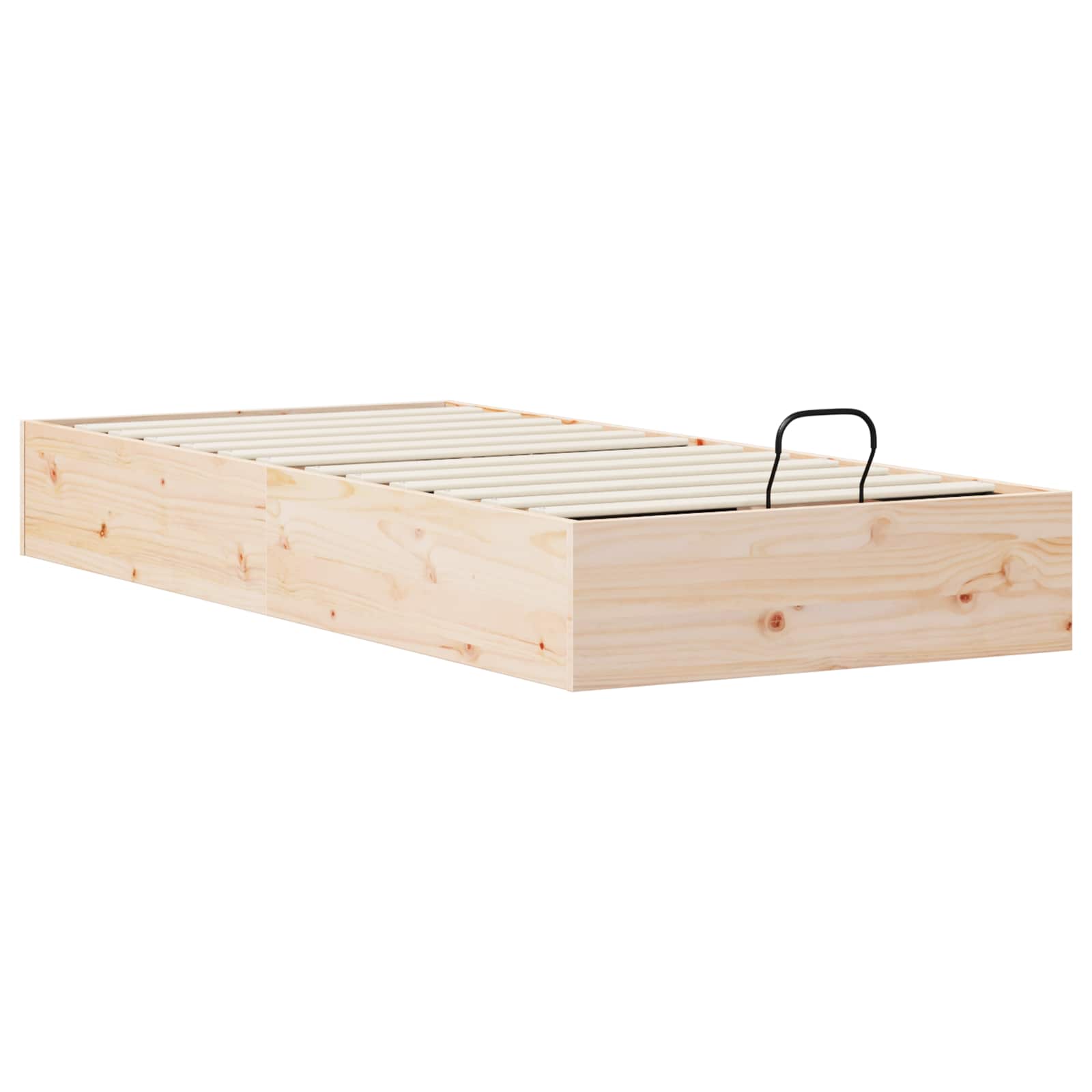 vidaXL Ottoman Bedframe met Opslag 2 pcs Naturel 70 x 190 cm