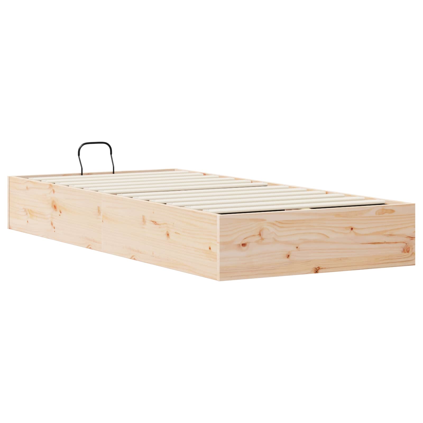 vidaXL Ottoman Bedframe met Opslag 2 pcs Naturel 70 x 190 cm